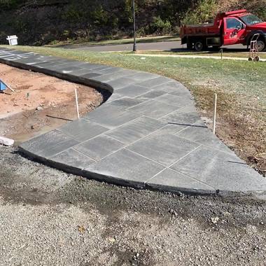 Bluestone sidewalk detail
